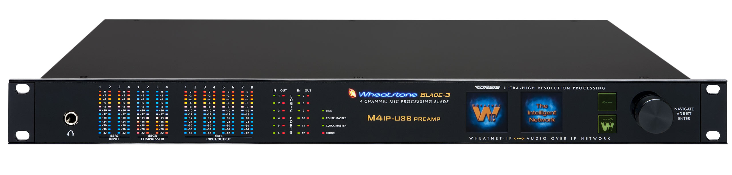 M4-IP USB 4-CHANNEL VOICE/MIC AUDIO PROCESSOR